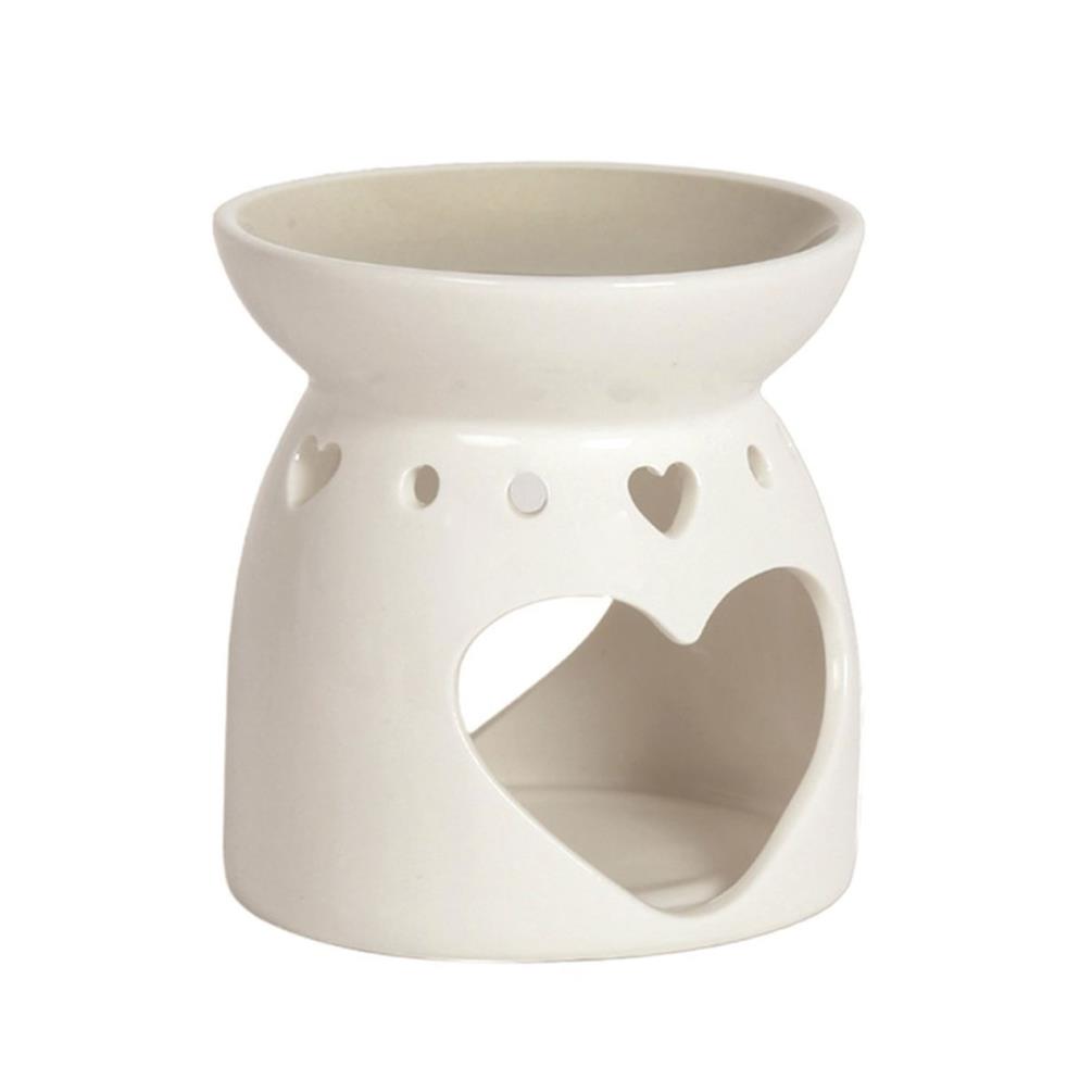Aroma Heart Grey Ceramic Wax Melt Warmer £3.59